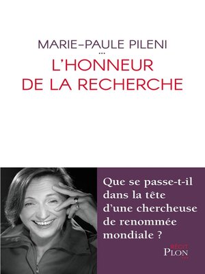 cover image of L'honneur de la recherche